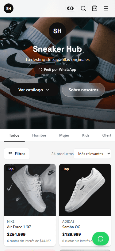 Sneaker Hub - móvil
