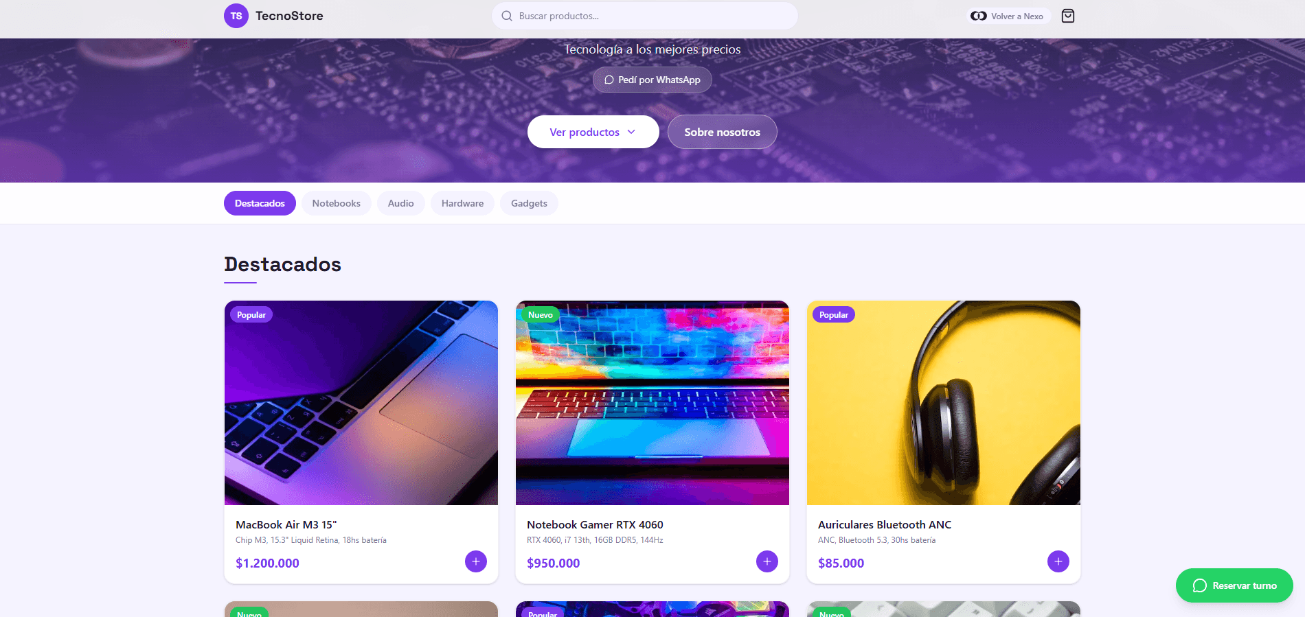 TecnoStore - escritorio